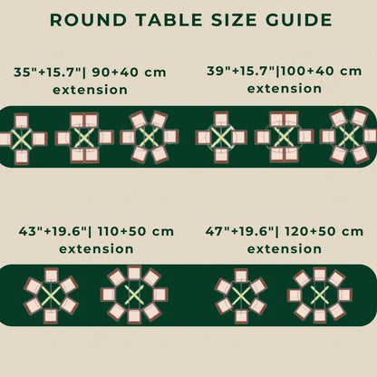 Expandable Round Wooden Dining Table # Acacia Wood