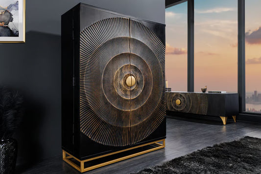 Modern Art Deco Bar Cabinet