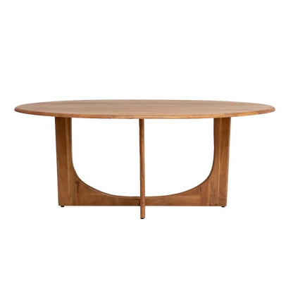 Modern Acacia Wood Dining Table Six Seater#6
