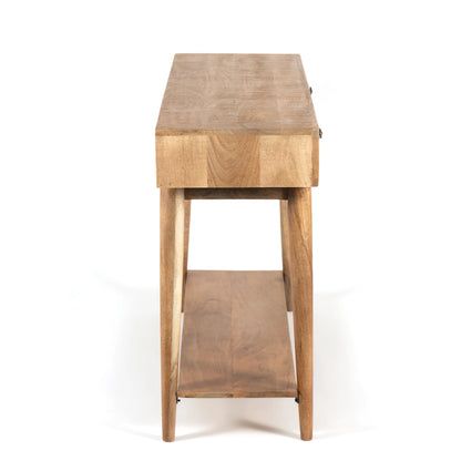 Furneezy Canopy Hand- Carved Console Table W2 Drawers